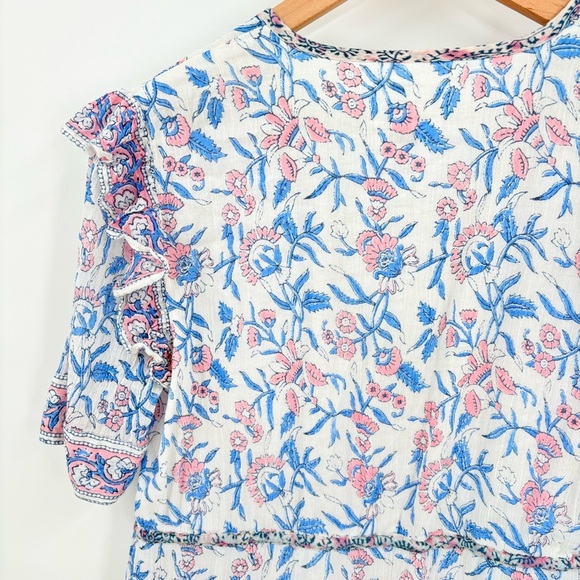 Saylor Evelynne Mini Dress Small Bohemian Floral - Picture 6 of 7